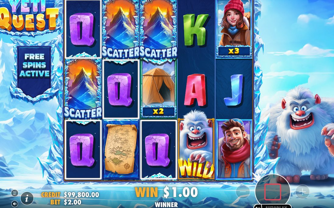 Free Spins med lila tonad bakgrund på rutnätet