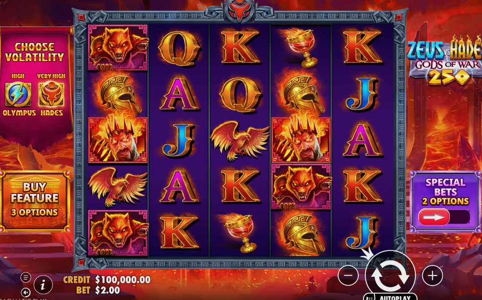 Zeus vs Hades – Gods of War 250