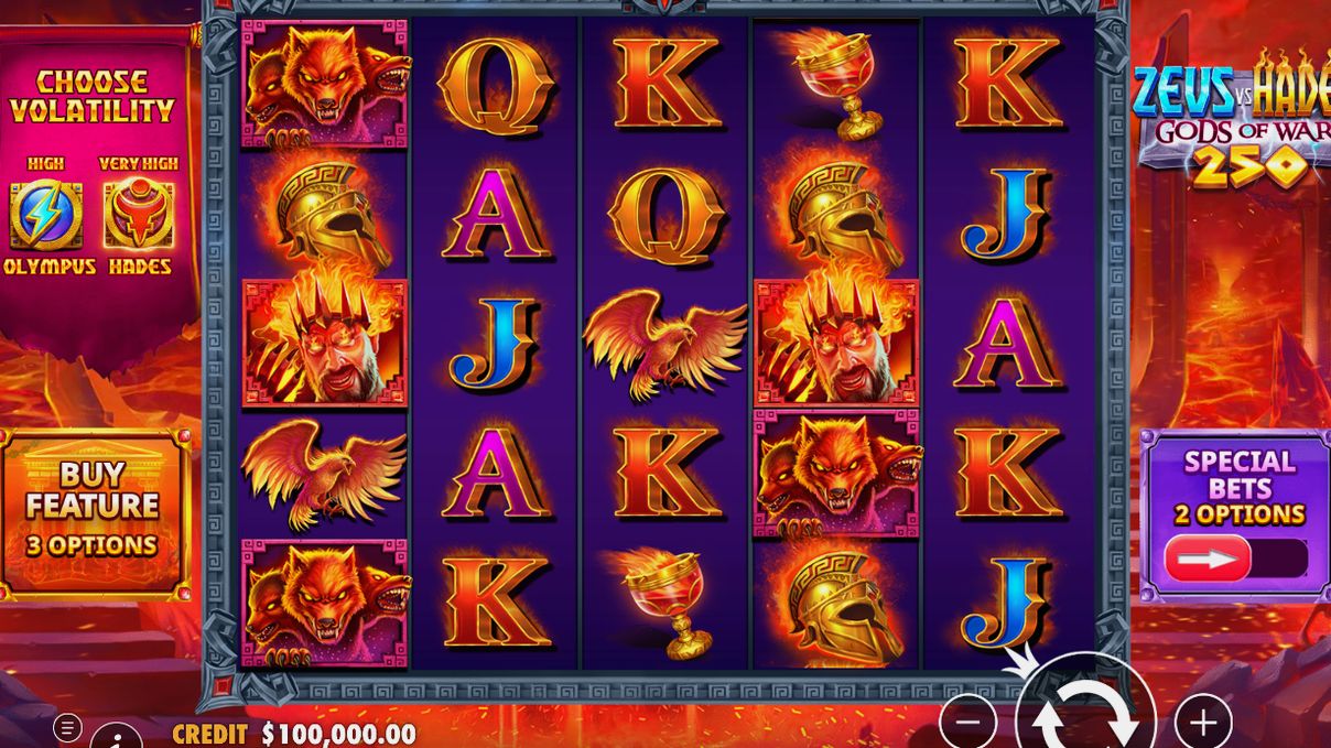 Zeus vs Hades – Gods of War 250