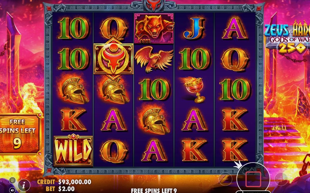 Free Spins i Hades-läget med fasta 10 spins