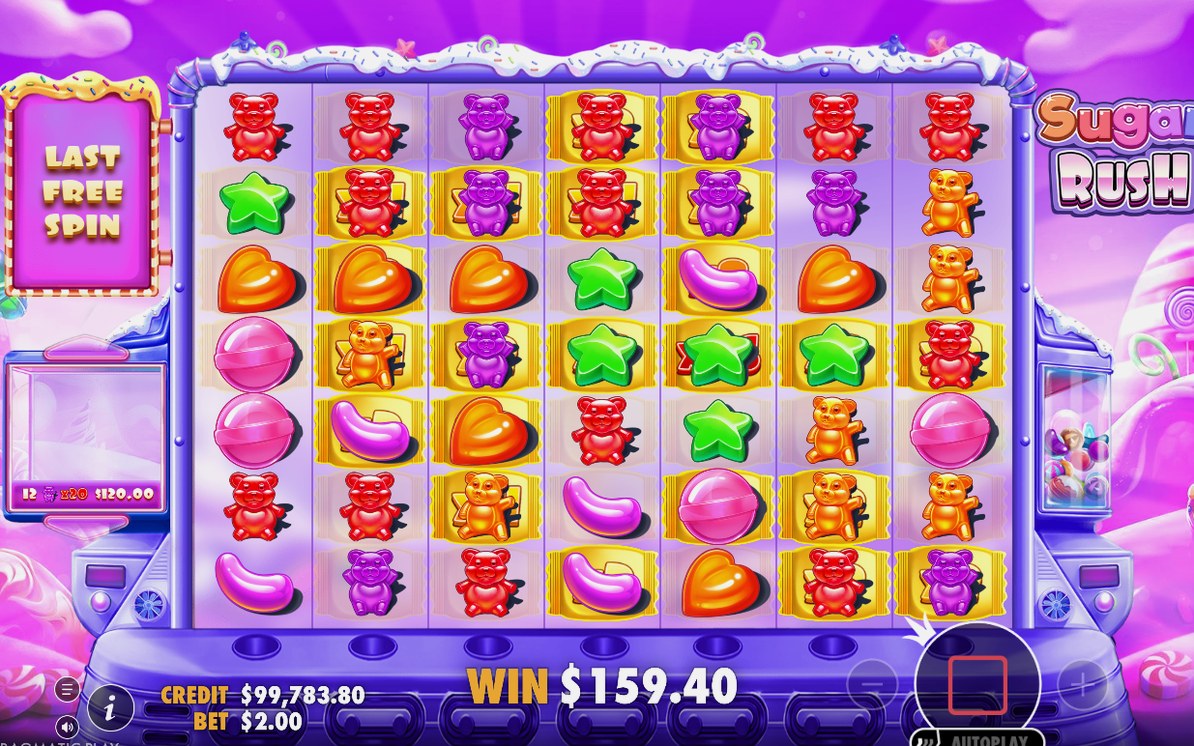 Free spins-läget med multiplikatorer som ligger kvar